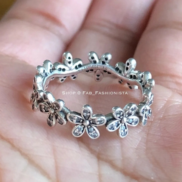 Pandora Daisy Meadow Stacking Ring size 50 - Picture 7 of 8